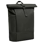 SONS OF ALOHA Roll-Top Rucksack Damen & Herren - NALU groß - Rolltop mit Laptopfach 16" und Schuhfach für Uni Fahrrad Business - recycelt wasserabweisend grün