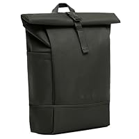 SONS OF ALOHA Roll-Top Rucksack Damen & Herren - NALU groß - Rolltop mit Laptopfach 16" und Schuhfach für Uni Fahrrad Business - recycelt wasserabweisend grün