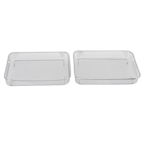 Yechiry Juego de Cesta y Bandeja para Freidora de Aire, 2 uds., Utensilios de Cocina Aptos para Horno, Freidora de Aire con Bravo XL, Accesorios Aptos para Lavavajillas, Horneado de Cocina