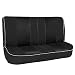 FH Group FB063010S2 Cloth Car Bench Seat Covers with Piping Rear Set