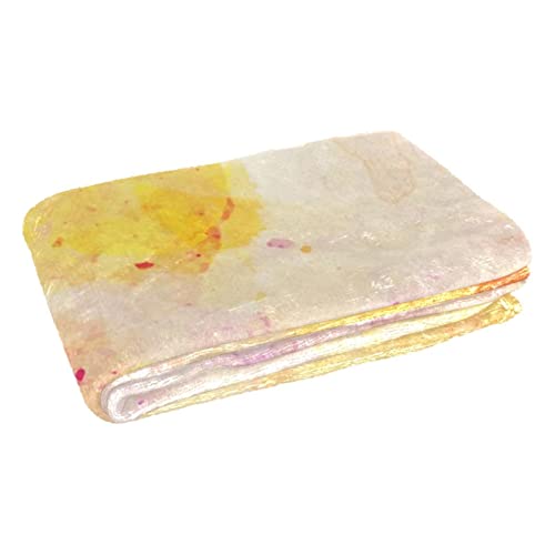 Couverture chaude à imprimé aquarelle, plaid lit thermique
