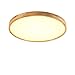 Produktbild 18W LED Deckenleuchte, Nordic Modern Holz Deckenlampe, warmweiß 3000K 1500lm, 30cm Runde Holz Lampe für Wohnzimmer, Schlafzimmer, Esszimmer, Büro, Kinderzimmer Leuchte Decke Licht Holzlampe
