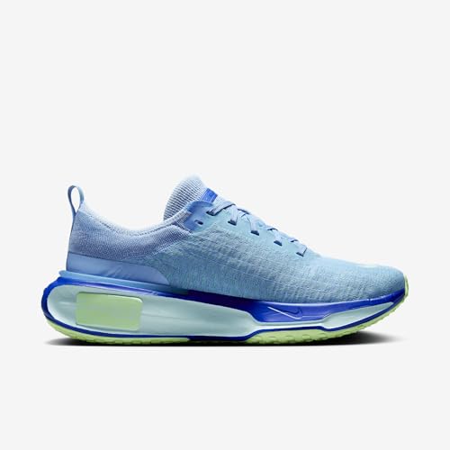 Nike Invincible 3 Men's Road Running Shoes (DR2615-405, Aluminum/Racer Blue/Barely Volt/Glacier Blue)3