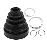 HEROFFIX 1 Set CV Joint Boot Kit for Toyota 4Runner 2003-2009 for Lexus GX470 2003-2009 Inner Constant Velocity Joint Boot W/Clamps No.443760040 Black Rubber
