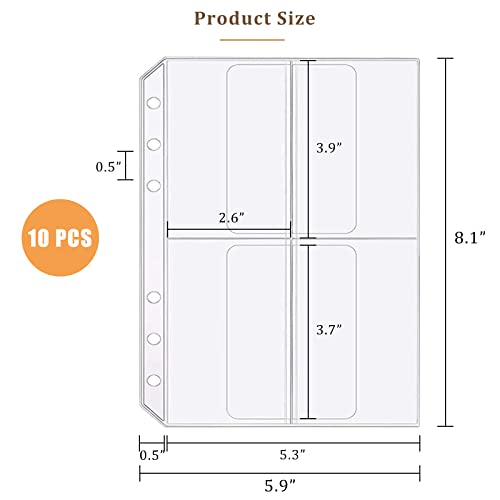 Insertos para planificador A5 impermeables con sistema anticaídas de 4 espacios 2
