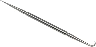 Double Ended Dissecting Probe Comes with Hook End & Straight Teasing Needle Tip Made of Stainless Steel for Biology Experiments Science Lab Dissections Multipurpose Laboratory Supplies for Students