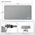 FLASLD Under Grill Mat, 32 X 60 inches Fireproof and Waterproof Pad for Charcoal Grills, Gas Grills, Oil Fryers and Smokers, Protective Deck and Patio Mat, Silver Gray