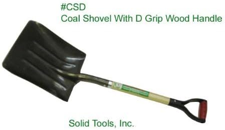 Steel Coal Shovel with Wood Handle