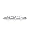 PAVOI Rhodium Plated Interlocking Ring for Women - Chunky Connected Bands Interlock Stackable Rings for Women - Trendy Cubic Zirconia Interlocked Statement Multi-Band Fashion Jewelry - Size 7