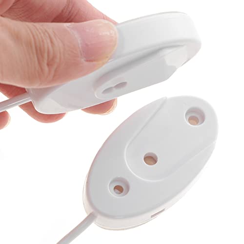 Mikikit Remote Control Tether Retractable Wall Mounted Holder with Security Cable Leash for Tv Remote Control Anti-Loss in Home Hotel School Restaurant - Image 4