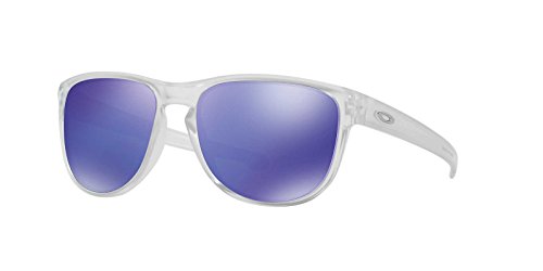 Oakley Men's OO9342 Sliver R Rectangular Sunglasses, Matte Clear, 57 mm