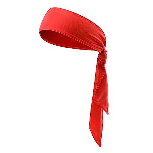 Sosoport 4 Pcs red comfort testeira esportiva headband esportiva Faixa de cabeça para tênis Faixa de