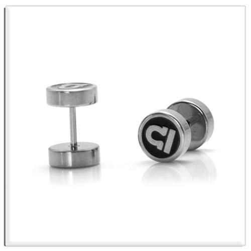 Xusamss Fashion Stainless Steel Twelve Constellation Barbell Stud Earrings3