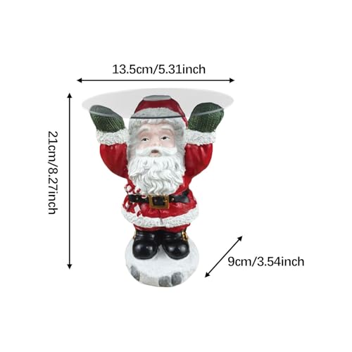 Plateau de service résine Père Noël rangez vos clés avec style