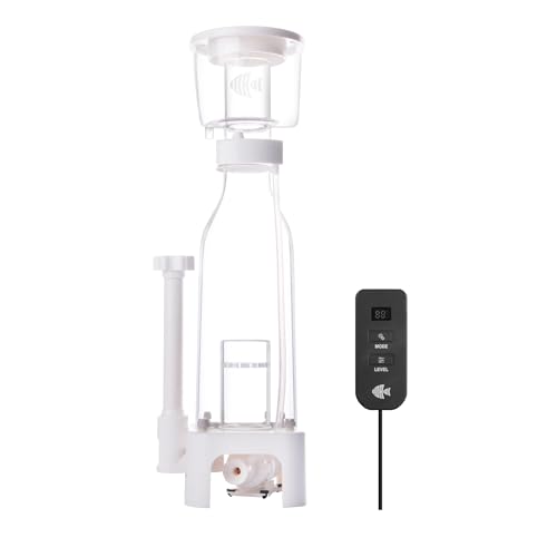 IOAOI in Sump Protein Skimmer for 60-90 Gallons Saltwater Aquariums, DC Needle-Wheel Pump with Controller, Adjustable Air/Water Flow