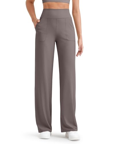 Pantalon de yoga confortable en tricot côtelé pour éviter l'inconfort