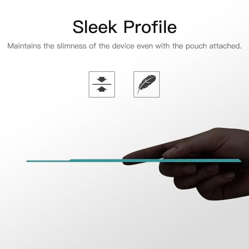 Image of MoKo Adhesive Pencil Case Holder Sticker for Apple Pencil, Cyan Blue