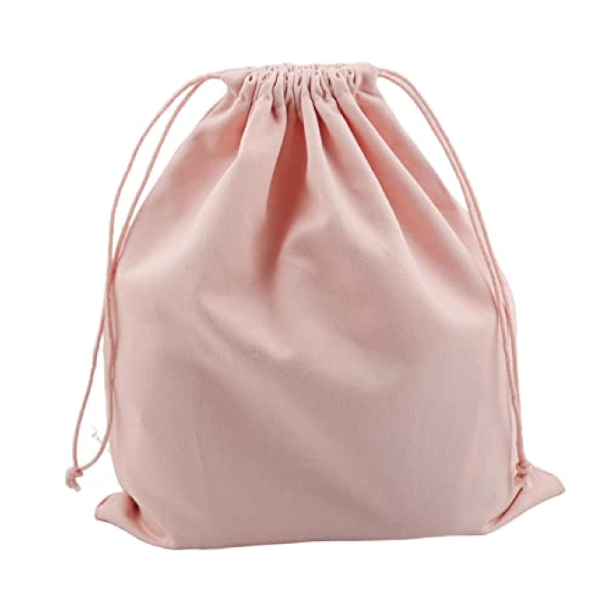 Canvas Drawstring Storage Bag for Shoes, Pink
