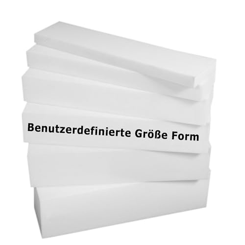 Nach Maß Größe Hochdichter Ersatz-Schaumstoff Polster, Polsterschaumplatte Weiß, Schaum Matratze,