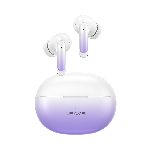 AEsmart - XD19 5.3 Т𝖶Ѕ Earphone Bluetooth Wireless Earbuds Low Latency Headphones HD Call Dual Mode Gaming Headset With Dual Mic (Gradient Purple UAE)