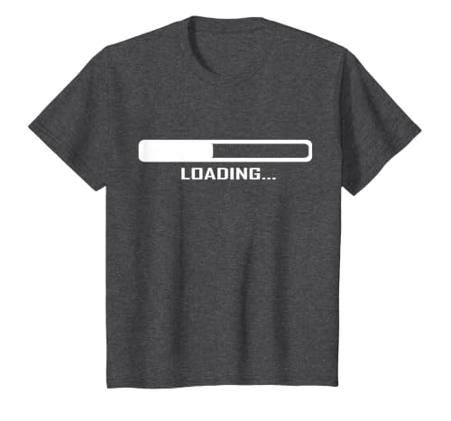 Loading bar T-Shirt, Youth, Dark Heather Grey, Medium