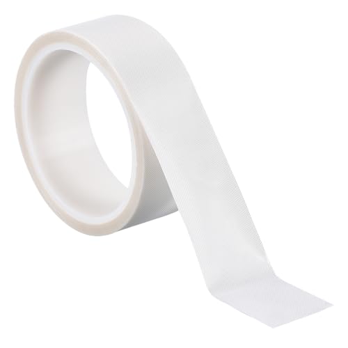 Image of PATIKIL Heat Resistant Tape, 1.4 Inch x 33 Feet High Temperature Tape PTFE Adhesive High Heat Tape Waterproof for Vacuum Sealer Machine Insulation Protection, White, 0.18mm Thick