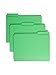Smead File Folder, Reinforced 1/3-Cut Tab, Letter Size, Green, 100 per Box (12134)