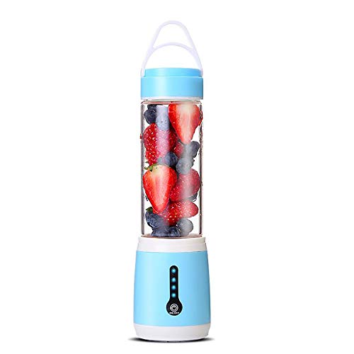 Portátil Mini Licuadora Blender Multifuncional, 480ML Máquina de Mezcla FrutaRecargable con USB
