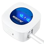 OOCOME Portable Deep UV Toothbrush Sanitizer Case Toothbrush Sanitizer Holder Toothbrush Sterilizer Organizer Case Toothbrush Cleaner Holder with Sticker free Punching for Travel and Family Use