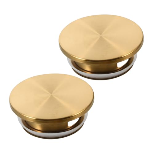 Zerodeko 2pcs Glass Water Jug Replacement Lids Stainless Steel Sealing Pitcher Caps Leak-proof Cold Water Carafe Cover for Kitchen and Home Use