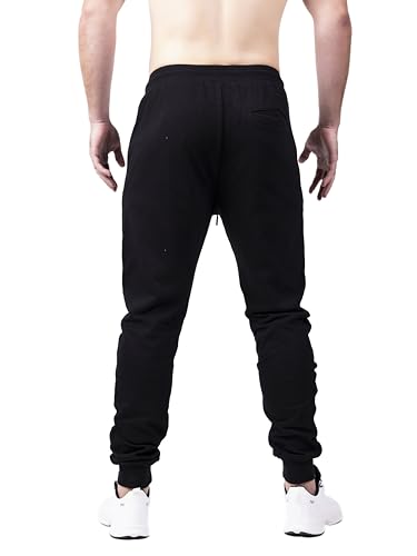 Men's Active Premium Quality Workout Joggers, Sweatpants with Zipper Pocket, Adjustable Drawstring, S-XXL4