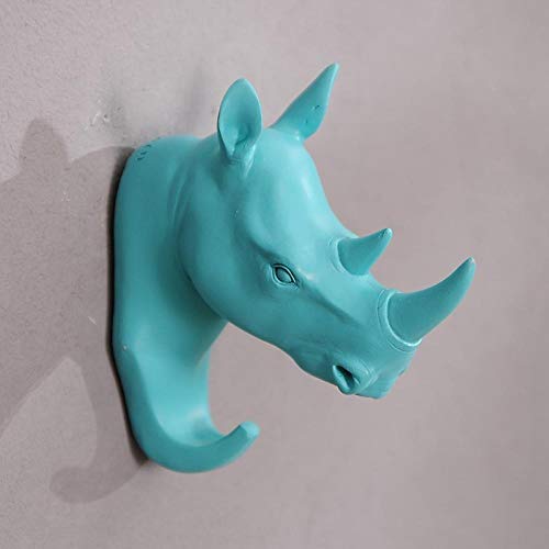 Patère murale tête d'animal 3D finition bronze créative - 3