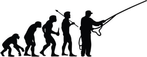 Evolution of Fly Fishing Fish Vinyl Graphic Car Truck Window Decor Decal Sticker