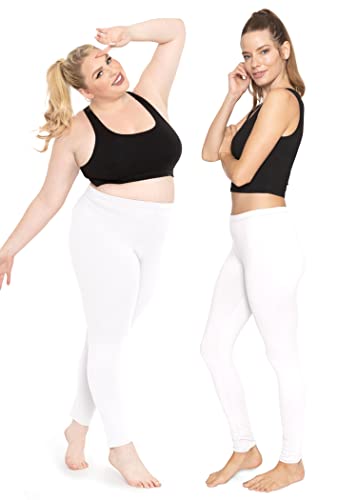 Image of STRETCH IS COMFORT Women's Ultra Buttery Smooth Cotton Leggings, Knee Length Leggings or Shorts | Small to 5X
