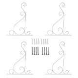 Los soportes forjados a mano añaden un toque vintage a tu hogar o jardín.