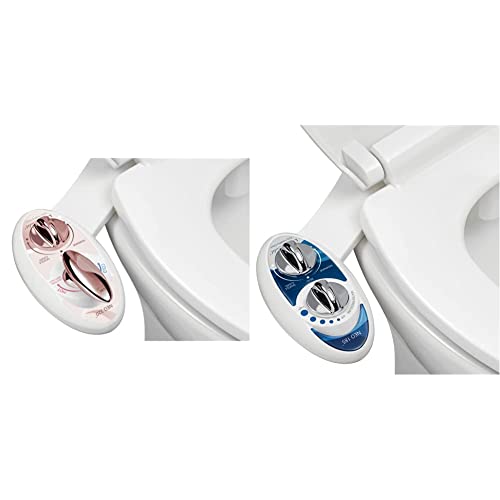 LUXE Bidet Neo 320 - Self Cleaning Dual Nozzle - Hot and Cold Water Non-Electric Mechanical Bidet Toilet Attachment & NEO 185 - Non-Electric Bidet Toilet Attachment