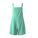 each women Pantaloncini da Donna Salopette Pantaloncini Elasticizzati da Donna Tute Salopette Pantaloni Bavaglini da Lavoro