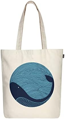EcoRight 100% Organic Canvas Tote Bag with Zip, Eco-friendly Small Tote Bags for Women for Christmas, Travel, Beach & Shopping