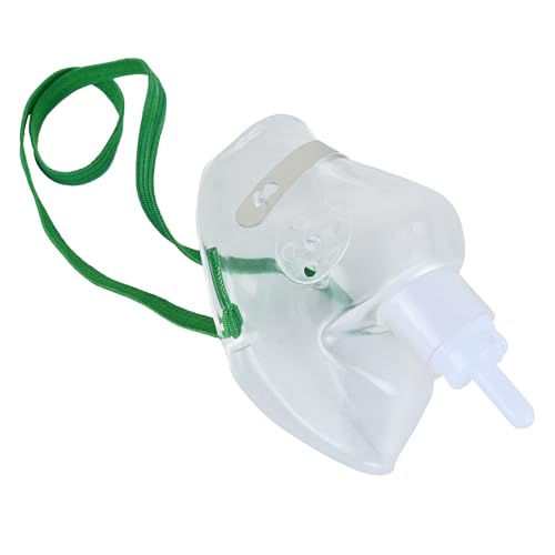 Image of Oxygen Mask for Adult, Oxygen Universal Oxygen Mask with Tubing Therapy Mask, Washable, Reusable Oxygen Mask (Pack of 1)