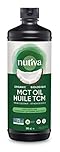 Nutiva Organic MCT Oil, Unflavored, 946 mL | Organic, Non-GMO, Non-BPA | Vegan, Gluten-Free, Keto & Paleo | 14g MCT per Serving & Neutral Flavor for Energy Boost to Coffee, Shakes and Salads