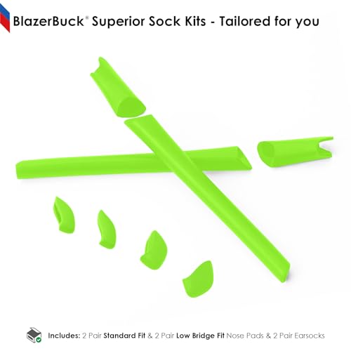 Image of BLAZERBUCK Replacement Sock Kits Earsocks & Nosepieces for Oakley Half Jacket XLJ Sunglass