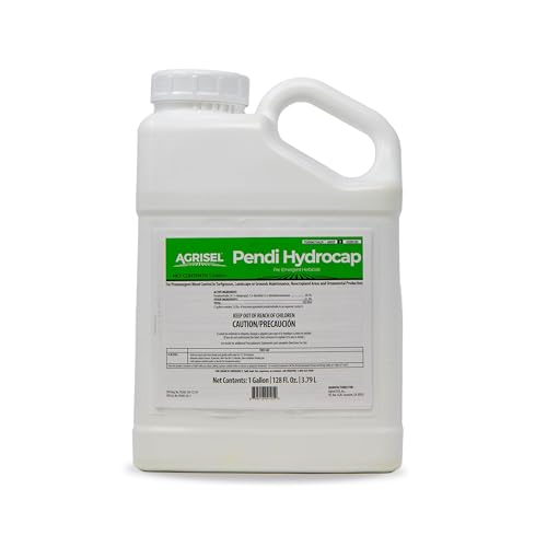 Agrisel Pendi Hydrocap Weed Killer, Pre-Emergent Formula, Effective on 40+ Broadleaf Weeds and Grasses, No-Stain, Mixes Easily, Pet Safe, 128 Ounces
