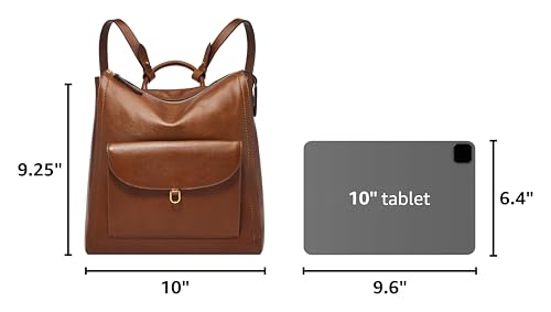 Image of Fossil Women's Parker Leather Convertible Backpack Purse Handbag for Women