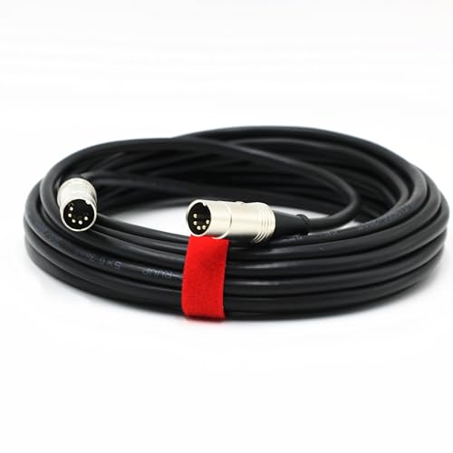 Image of Premium Replacement Speaker Link Cable for Edifier S1000MKII /S2000MKIII /S350DB / S360DB | 5-Core Primary-Secondary Audio Wire | shielded audio interconnect | Metal Alloy Plugs Hi-Fi Cable (32.8ft /10m)