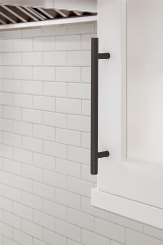 Image of Amerock 6-5 /16 inch Bar Pulls Oil-Rubbed Bronze Drawer Pull | 6-5 /16 inch (160mm) Center-to-Center Mounting Distance and 8-5 /8 inches Overall Length, Durable Carbon Steel Cabinet Hardware