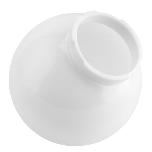 Image of 2 Pcs White Acrylic Replacement Globe, 6x6x3 inch Replacement Globe Shade, Smooth Light Covers for Light Fixture Decorative, Lighting Replacement