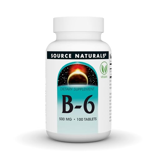 Source Naturals Vitamin B-6-500 mg 100 Tablets