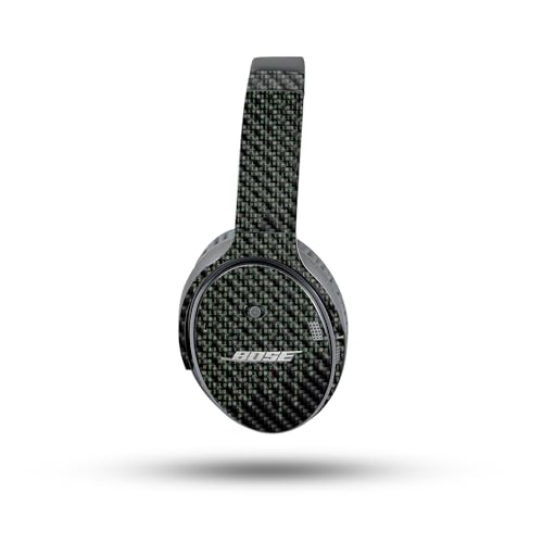 Image of MightySkins Carbon Fiber Skin Compatible with Bose QuietComfort 35 II Headphones - Red Pill | Protective, Durable Textured Carbon Fiber Finish | Easy to Apply, Remove, and Change Styles