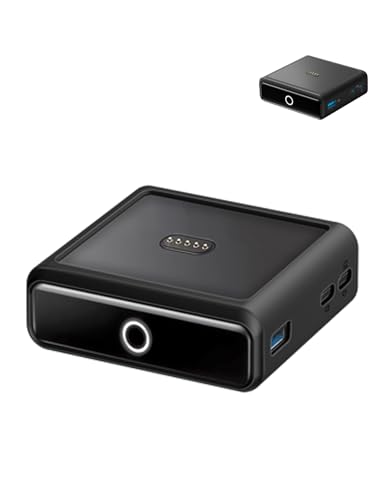 Case for Anker Charging Base(100W), Soft Silicone Protective Portable Scratch Shock Resistant Drop-Resistant,Black(no Power Bank Included)