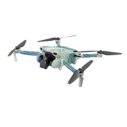 Image of MightySkins Carbon Fiber Skin Compatible with DJI Mini 3 - Cyclone Wave | Protective, Durable Textured Carbon Fiber Finish | Easy to Apply | Made in The USA